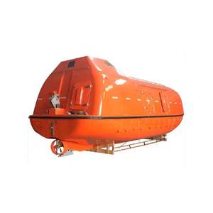 Bateau de sauvetage fermé à chute libre d'occasion avec système de lancement et équipement embarqué complet pour la rééquipement des navires de marchandises - Product Image 1