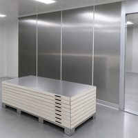Panneau Métallique Ignifuge en Acier Inoxydable avec Design Chinois Écologique pour Toitures de Chambres Froides, Entrepôts et Ateliers