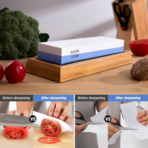 Đá mài dao 2 mặt, độ nhám 1000/6000, chất liệu mài mòn, dụng cụ mài dao, giao hàng trong 24 giờ, miễn phí vận chuyển nội địa Mỹ. - Product Image 6