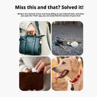Localisateur GPS Bluetooth Find My |   Dispositif anti-perte étanche en plastique compatible AirTag pour la sécurité des animaux de compagnie, compatible iOS/Android, batterie 1 an