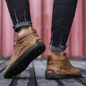 Botas Martin de Alta Calidad para Hombre, Zapatos de Cuero Nuevos para Hombre, Zapatos Deportivos Transpirables, Zapatos de Conducir con Suela Suave - Product Image 6