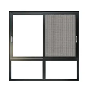 Zonron Modern Popular Slide Glass Window Anti Mosquito Aluminum Sliding Window Residential Windows For Houses