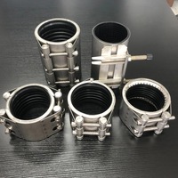 Collier de serrage en acier inoxydable à clip unique, résistant aux produits chimiques et à la corrosion, pour conduites d'eau et de pétrole basse pression