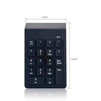 Clavier numérique sans fil Portable 2.4G Clavier numérique sans fil Portable de petite taille 2.4GHz 18Key