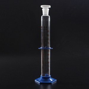 Cylindre <span class=keywords><strong>gradué</strong></span> <span class=keywords><strong>en</strong></span> <span class=keywords><strong>verre</strong></span> de classe A avec bouchon, pour laboratoire, 25 <span class=keywords><strong>ml</strong></span>, 50 <span class=keywords><strong>ml</strong></span>, 250 <span class=keywords><strong>ml</strong></span>, 500 <span class=keywords><strong>ml</strong></span>, 1000 <span class=keywords><strong>ml</strong></span> - Product Image 2