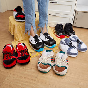 Pantofole invernali con foderine in pile calde alla moda scarpe da ginnastica in peluche per uomo e donna - Product Image 5