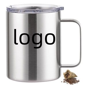 10 oz <b>Orange</b> Mugs for Printing Low Ball Fat Water Mugs with Lid Small Cute Coffee Mug Custom logo for Christmas Festival Cups - Product Image 3