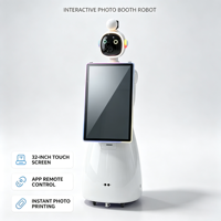 Robot Photobooth MiCity en Promotion avec Écran Tactile 32 pouces et Télécommande – Cabine Photo Magique pour Mariages et Événements