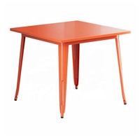 Table de bistrot industrielle moderne en métal 36'' x 36'' - Forme carrée, durable, imperméable pour la maison, l'atelier, l'intérieur/l'extérieur, les cafés