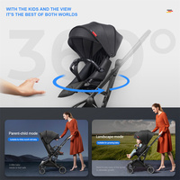 Yo ya – poussette pour bébé-poussette pliante en aluminium à vagues croisées