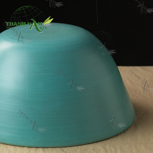 Proveedor ligero duradero elegante turquesa bambú cuenco vajilla juego de cena natural - Product Image 5