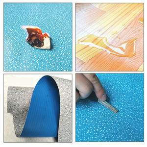 Rollo de Suelo de Vinilo de PVC para Taller, Fácil de Limpiar, Textura de Madera, Antideslizante, Impermeable, para Interiores - Product Image 3