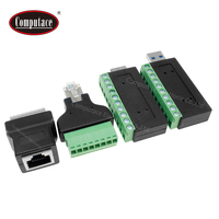 Connecteur terminal mâle USB 3.1 à 10 broches, type borne à vis, boîtier ABS, 30V CC, laiton nickelé, 12A, 24-14, directement de l'usine