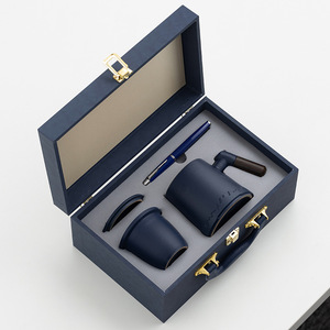Wholesale Corporate Activities Umbrella Pu Notebook Business <b>Gift</b> Set Customized Logo Luxury Office <b>Gift</b> Tea Cup Set - Product Image 5
