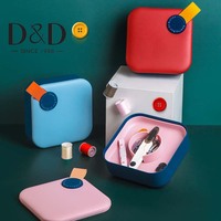 Kit de couture et de réparation portable avec boîte de rangement pour aiguilles et fils, boutons carrés, outils de réparation de couture, vente en gros
