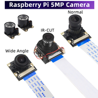Caméra Raspberry Pi 4 5MP OV5647 Vision Nocturne 1080P Option Large Angle Fisheye IR-CUT pour Raspberry Pi 4B 3B+ 3B Zero