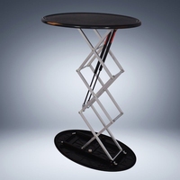 Stand d'exposition portable et pliable en aluminium moderne, personnalisé pour comptoir de table, promotionnel, pour salons professionnels, présentoir de table