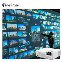 Nouvelle technologie d'affichage 3d mur vidéo écran tactile immersif jeu interactif hologramme photo projecteur mural pour expositions