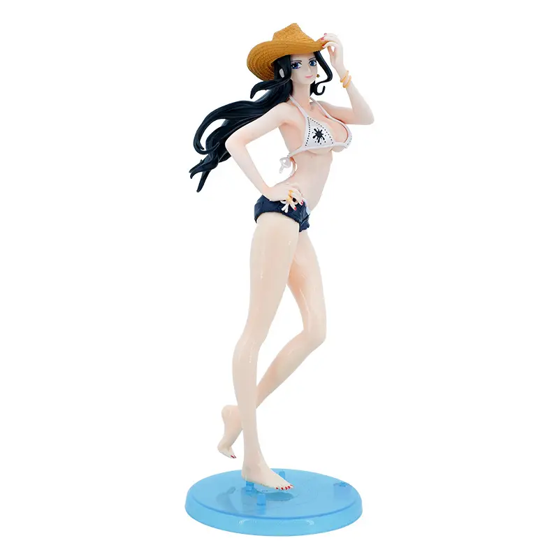 일본 애니메이션 그림 OEM PVC 비닐 pu 사용자 정의 장난감 여성 1 피스 수영복 니코 로빈 1 피스 섹시한 소녀 뜨거운 섹시