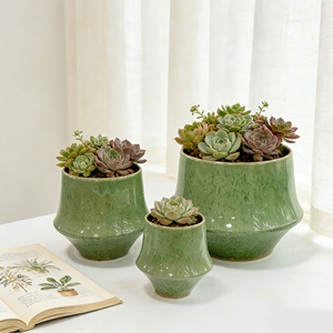 Grand pot <span class=keywords><strong>à</strong></span> plantes en béton pour décoration de sol intérieur/extérieur, décoration de jardin, pot en céramique extra large, grand pot <span class=keywords><strong>à</strong></span> fleurs - Product Image 4