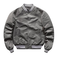 Blouson bombardier Edingle à col montant en toile de baseball de haute qualité personnalisé Offre Spéciale de conception brodée d'hiver à la mode pour le printemps