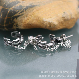Pendientes de moda yunnique, clip para la oreja con diseño geométrico de acero inoxidable para mujeres y hombres, joyería de estilo Punk - Product Image 3