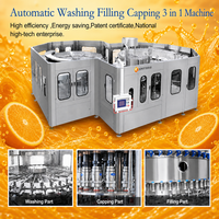 Ligne de production automatique 3 en 1 pour l'embouteillage de jus de fruits/thés/boissons fonctionnelles, 8000 BPH