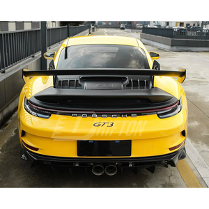 Aileron arrière style GT3, couvercle de moteur arrière et couvercle en fibre de carbone pour Porsche 911 992 - Product Image 2