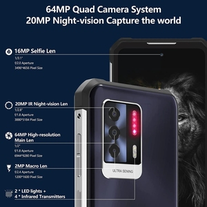<span class=keywords><strong>Oukitel</strong></span> WP17 สมาร์ทโฟน 8GB 128GB Octa Core แบตเตอรี่ 8300mAh กล้อง 64MP หน้าจอ 6.78 นิ้ว FHD รองรับ NFC - Product Image 4