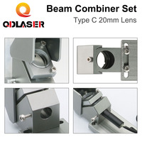 Nouvel arrivage : Ensemble de combinateurs de faisceaux |   Combinateur de faisceau laser ZnSe 20 mm + support + pointeur laser |   pour machine de gravure laser CO2