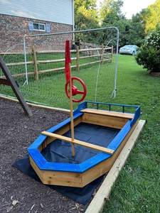 <span class=keywords><strong>Bateau</strong></span> de <span class=keywords><strong>pirate</strong></span> enfants bac à sable <span class=keywords><strong>bateau</strong></span> de sable en <span class=keywords><strong>bois</strong></span> sans fond avec doublure bac à sable volant drapeau réaliste - Product Image 2