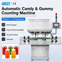 Machine de comptage et d'emballage de capsules, pilules, bonbons et comprimés entièrement automatique, électronique, avec certificat CE et programmation logique programmable (PLC)