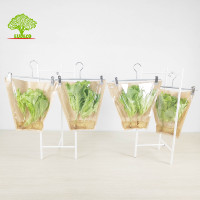 Manchon d'emballage d'herbes fraîches de culture hydroponique, de basilic, de laitue, de légumes, personnalisé en usine