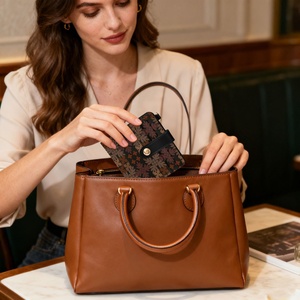 Custom Hawaiian Quilt Design <b>Small</b> Rfid Zipper Coin Pocket PU Leather Compact Cash Credit Card Holder Travel <b>Wallet</b> for Women - Product Image 5