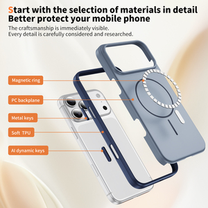 Nuove Custodie per Cellulari in PC TPU Impermeabili Antiurto con Ricarica Wireless Bicolore per 17 Pro Max Design Business - Product Image 6