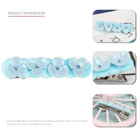 Pinces à cheveux en forme de fleur de pêche, pinces à cheveux en acrylique de haute qualité, petite fleur faite à la main pour filles, 5 pièces