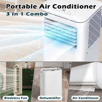 Unidad de Aire Acondicionado Portátil KONWIN NPL-06CX1E de Alta Potencia para Taller, 10000 BTU, con Deshumidificador y Ventilador