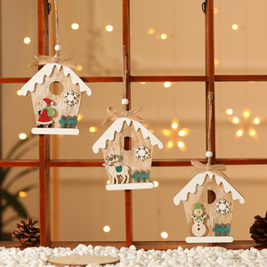 Decoraciones navideñas, adornos navideños de madera, regalos para niños, etiquetas para árboles de Navidad, decoraciones para escenas. - Product Image 1