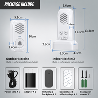 Système d'interphone radio bidirectionnel audio Full Duplex résistant à l'eau avec voix cryptée pour la maison, le bureau et la sonnette de porte