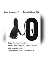 Adaptateur allume-cigare 12V 24V avec câble de 2M pour DVR/GPS/chargeur de voiture, sans fonction de réduction de tension