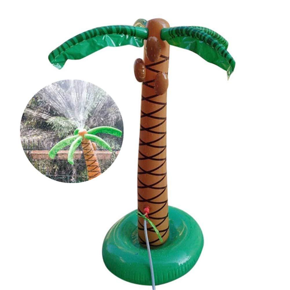 Sprinkler for Kids Inflatable Splash Sprinkler Pad Coconut Tree Summer Backyard Outdoor Toddlers Child Water Toys Play Mat Pool
