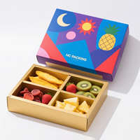 Conception personnalisée Compartiment hermétique Laminage brillant Aérateur d'aliments secs pour fruits Aérateur de plateau d'emballage d'écrous de fenêtre Revêtement UV