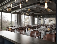 Ensemble de chaises et table en bois massif sur mesure pour restaurant, chaise de salle à manger commerciale moderne, table et fauteuil en bois de qualité pour café
