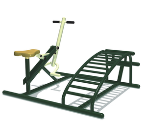 Máquina de prensa de piernas de tres lados para exteriores, resistente y duradera, ideal para calistenia, crossfit y gimnasio. - Product Image 4