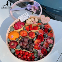 Hot Koop Clear Hart Vormige Bloem Doos Voor Fruit Regelingen Luxe Bloemist Levering Gift Sieraden