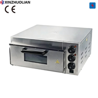 Four à pizza électrique commercial en acier inoxydable 1800W, plage de température 50-350°C, pour usage en boulangerie