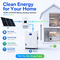 Système de stockage solaire intelligent Solard 8000 cycles, prix de gros, batterie lithium-ion 5 kWh pour système hors réseau à cycle profond