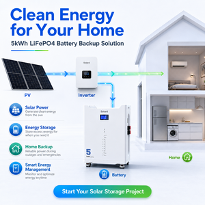 Système de stockage solaire intelligent Solard 8000 cycles, prix de gros, batterie lithium-ion 5 kWh pour système hors réseau à cycle profond - Product Image 5