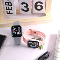 Jam tangan olahraga digital Led, arloji elektronik anak laki-laki perempuan murah grosir