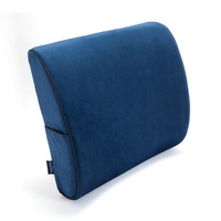 Nouvel arrivage : Coussin de soutien lombaire pour chaise de bureau en mousse à mémoire de forme et coton tricoté, antibactérien, amovible et lavable, pour un soulagement optimal.